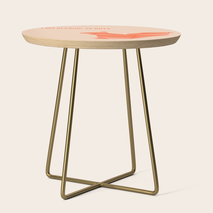 Allergic To Nuts - Origami Orange Squirrel Side Table