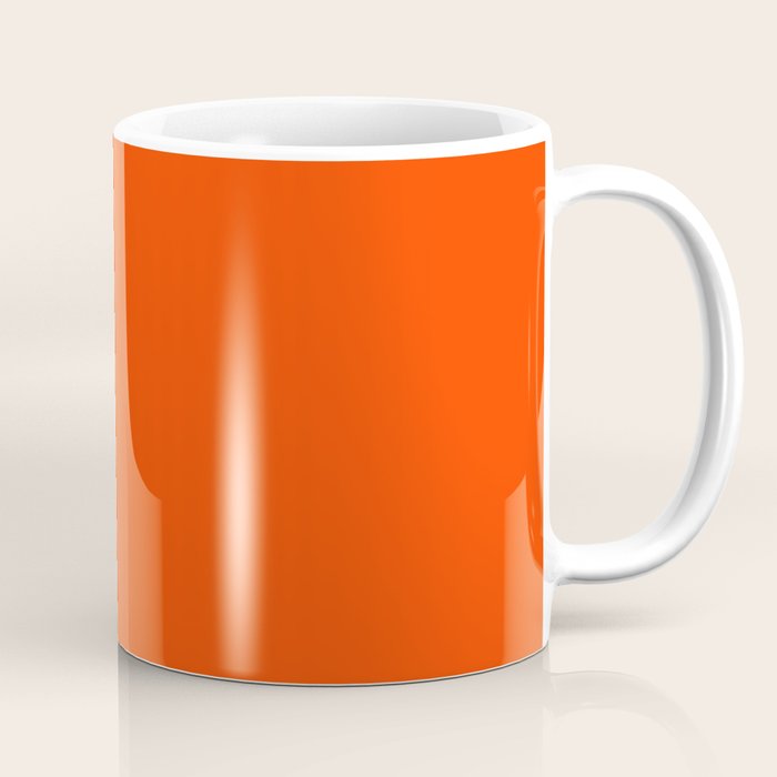 Bright Fluorescent Neon Orange Coffee Mug