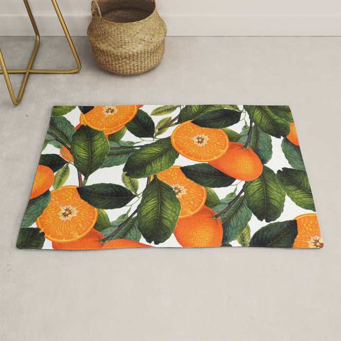 The Forbidden Orange #Homestorie #Decor #Buyart Rug