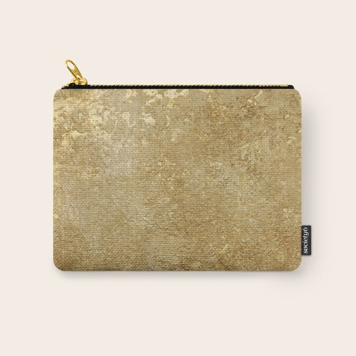 Gold Rush, Golden Shimmer Texture, Exotic Metallic Shine Graphic Design Carry All Pouch