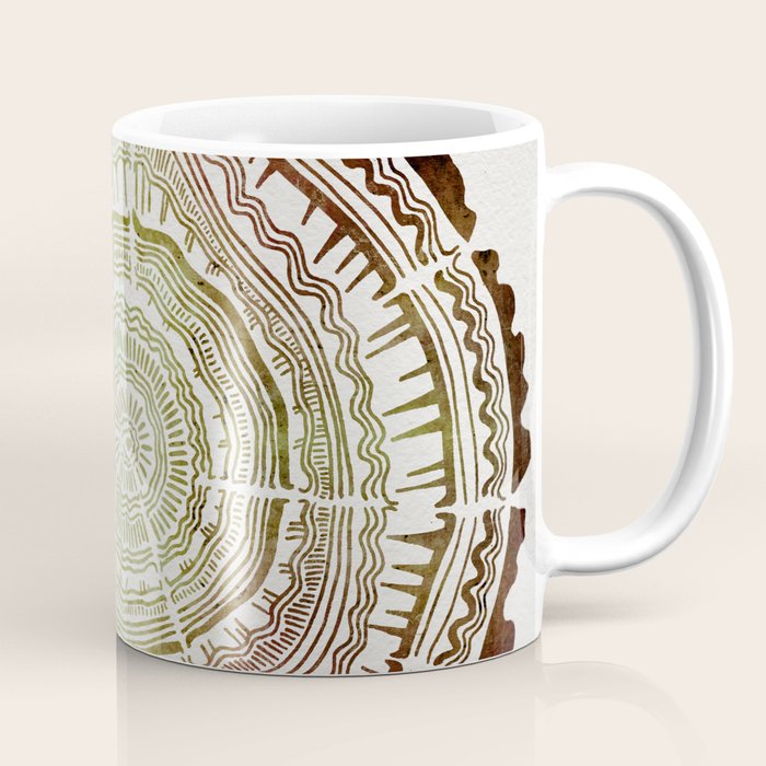 Tree Rings - Watercolor Ombre Coffee Mug