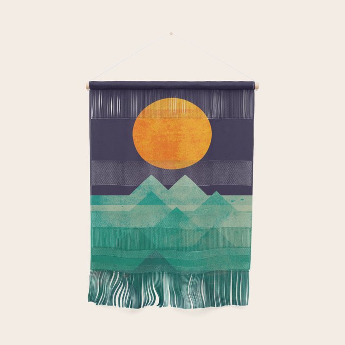 The Ocean, The Sea, The Wave - Night Scene Wall Hanging