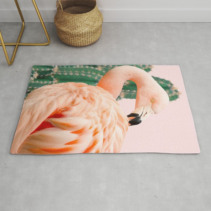 Flamingo & Cactus #Homestorie #Decor #Buyart Rug