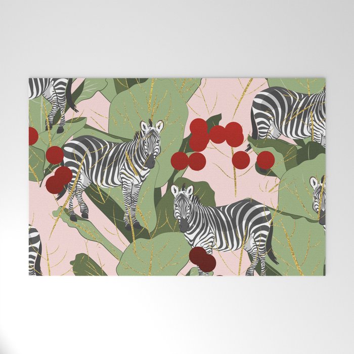Zebra Harem #Homestorie #Decor #Buyart Welcome Mat