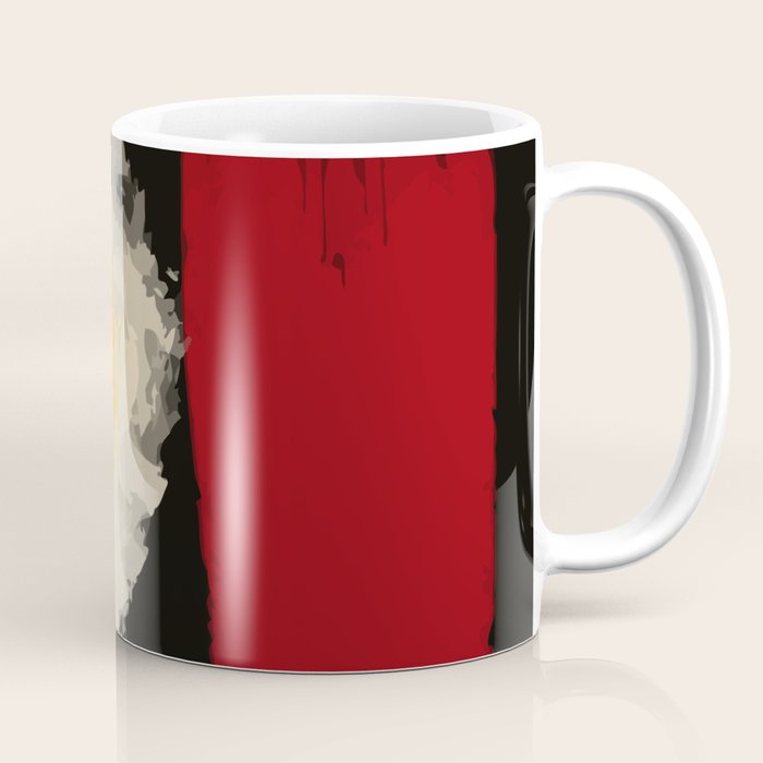 Zen Abstract Minimal Red Yellow And Black Coffee Mug