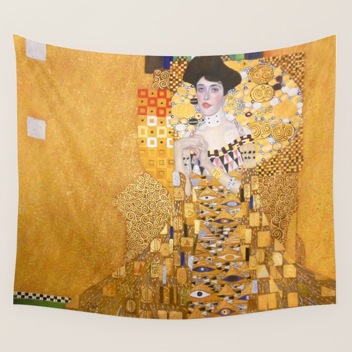 Gustav Klimt - The Woman In Gold Wall Tapestry