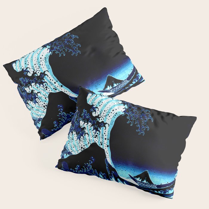 Midnight Great Wave: Enigmatic Depths Pillow Sham