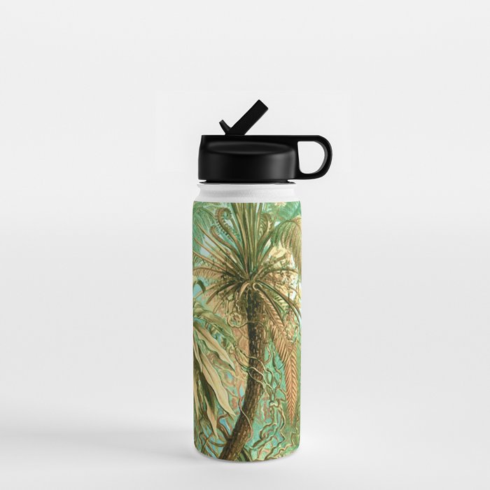 Vintage Tropical | Jungle Botanical Nature Banana Tree | Bohemian Plants Trees Forest Water Bottle
