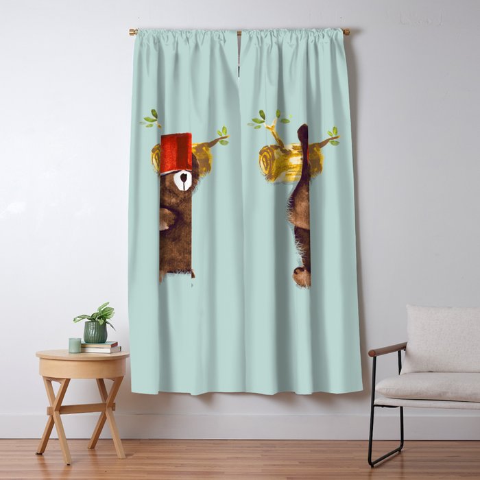No Care Bear - My Sleepy Pet Window Curtain