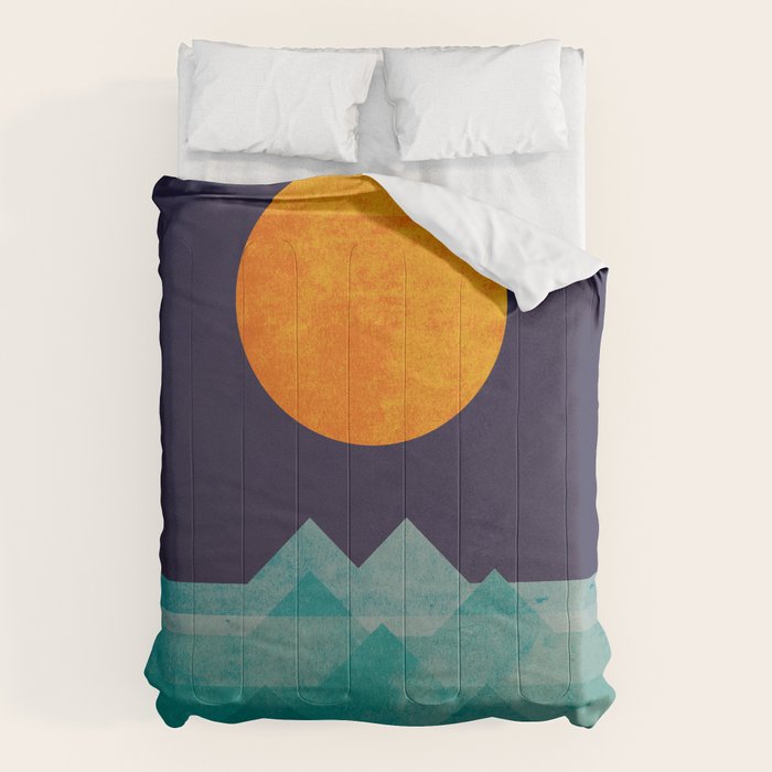 The Ocean, The Sea, The Wave - Night Scene Comforter