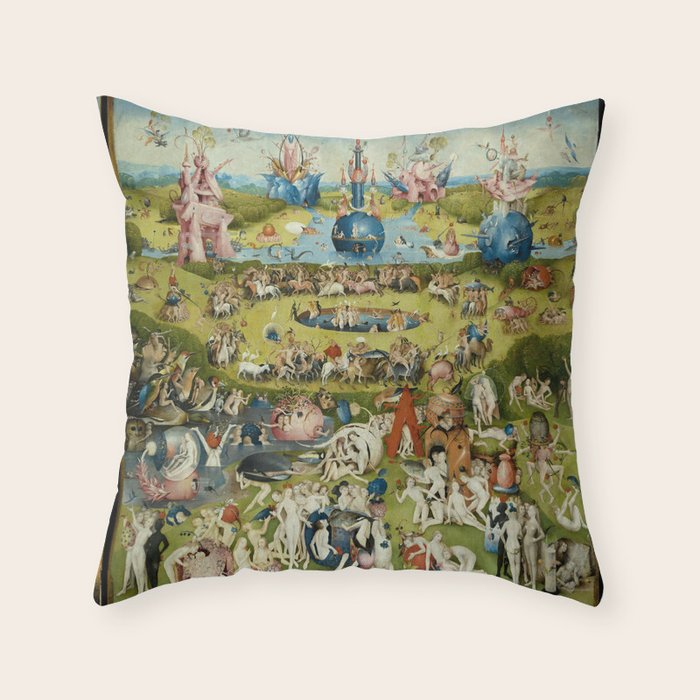 The Garden Of Earthly Delights Throw Pillow