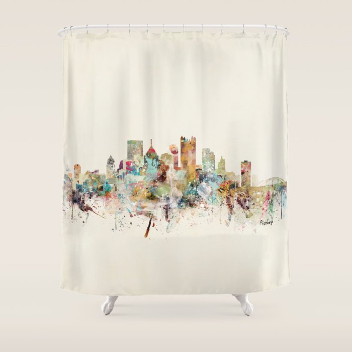 Pittsburgh Pennsylvania Skyline Shower Curtain