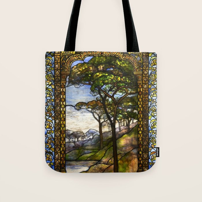 Louis Comfort Tiffany - Decorative Stained Glass 14. Tote Bag