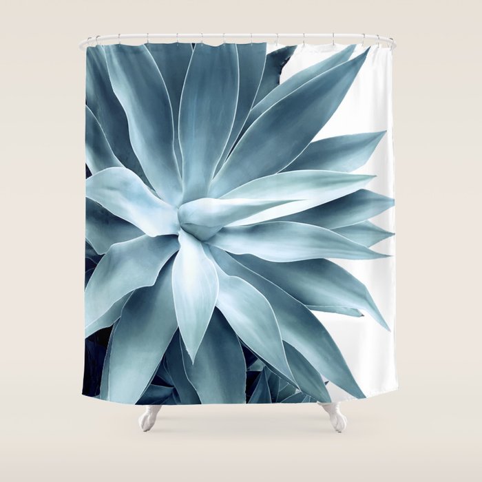 Bursting Into Life - Teal Shower Curtain