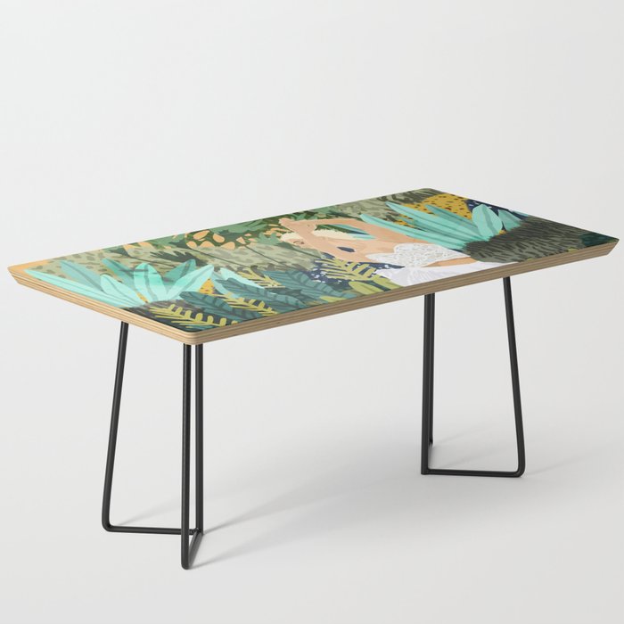 Forest Bride | Jungle Wedding Painting | Travel Solo | Blonde Woman Dancing Joy Coffee Table