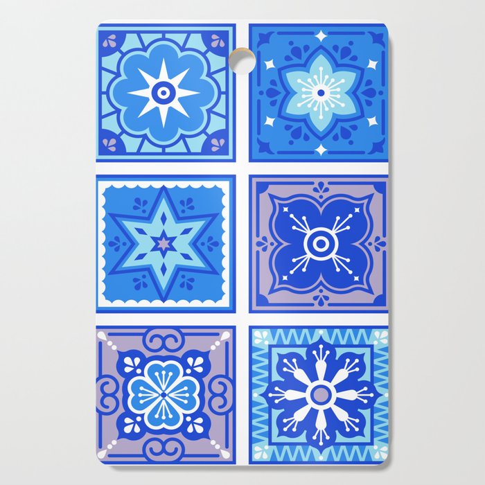 Talavera Mexican Tile - Blue Palette Cutting Board