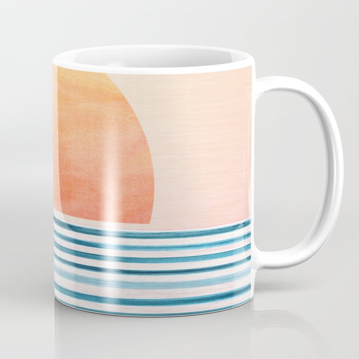 Tropical Sunrise Abstract Landscape Coffee Mug