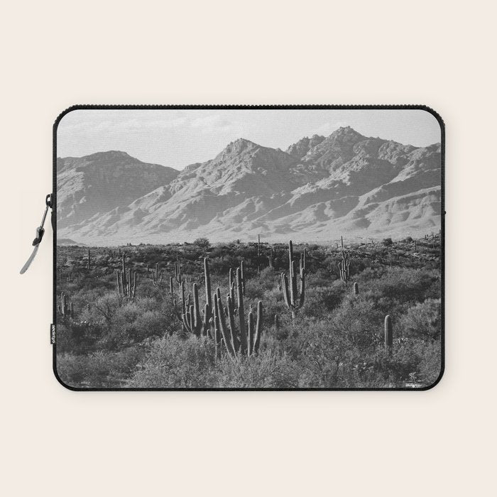 Wild West Iii - Tucson - Black & White Version Laptop Sleeve