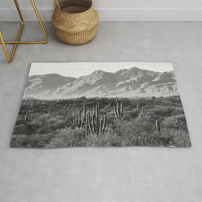 Wild West Iii - Tucson - Black & White Version Rug