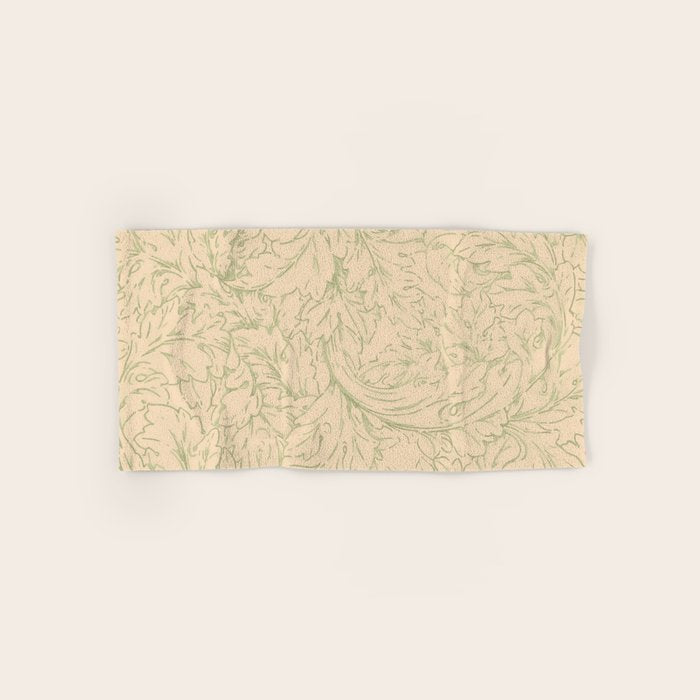 William Morris "Acanthus Scroll" 11. Bath Towel
