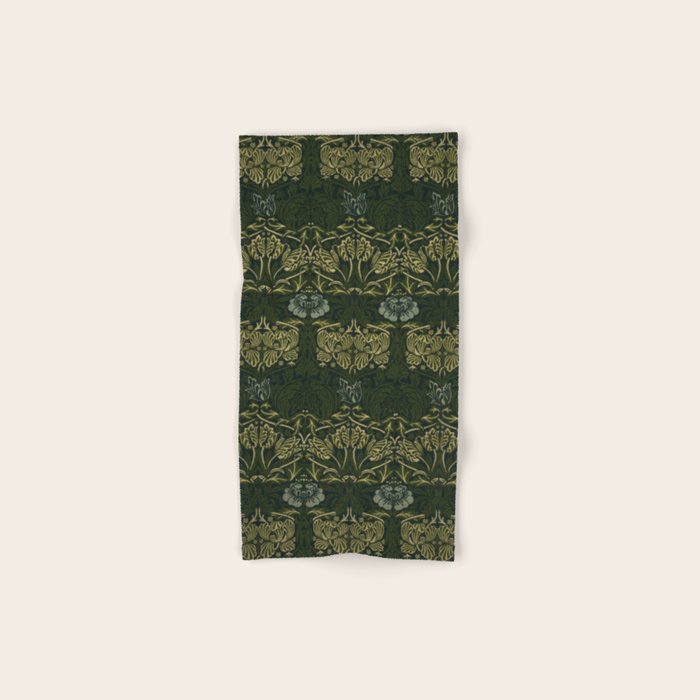 William Morris "Tulip And Rose" 1. Bath Towel