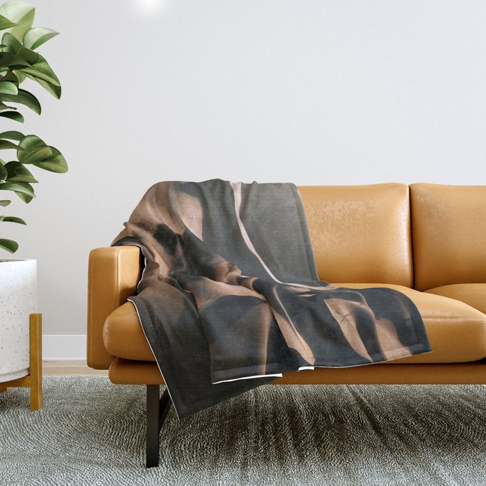Abstract Dunes In The Desert Throw Blanket
