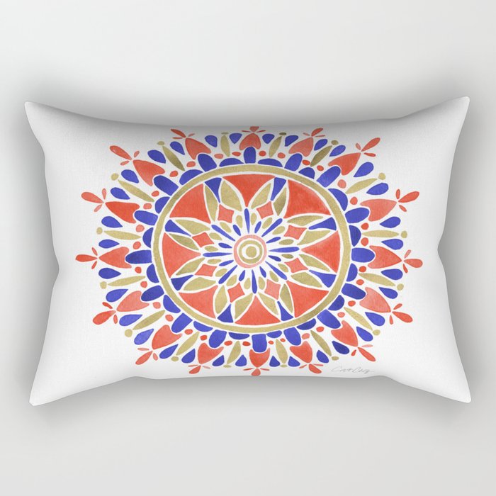 Mandala - America Palette Rectangular Pillow