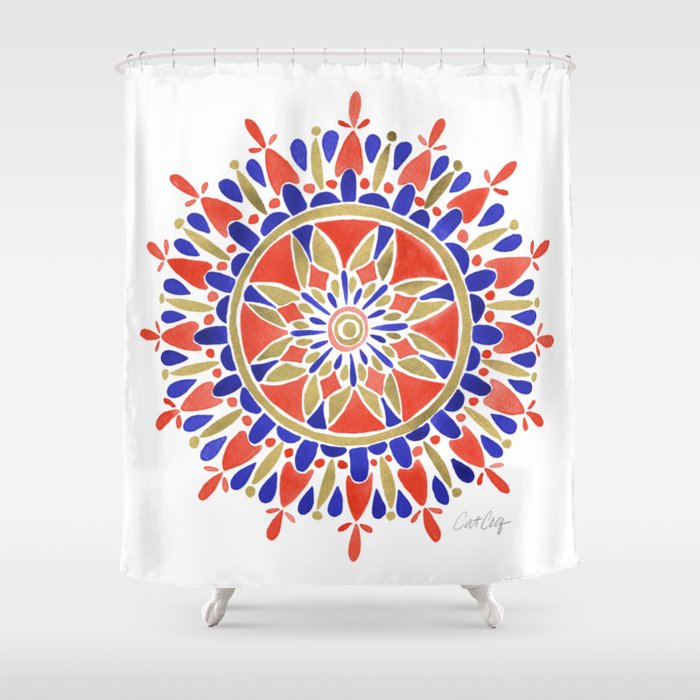 Mandala - America Palette Shower Curtain