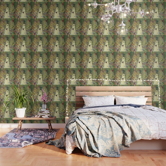 Gustav Klimt "Garden Path With Chickens" Wallpaper
