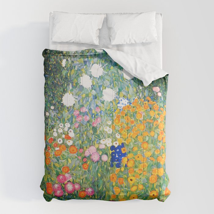 Gustav Klimt "Blumengarten (Flower Garden)" Comforter