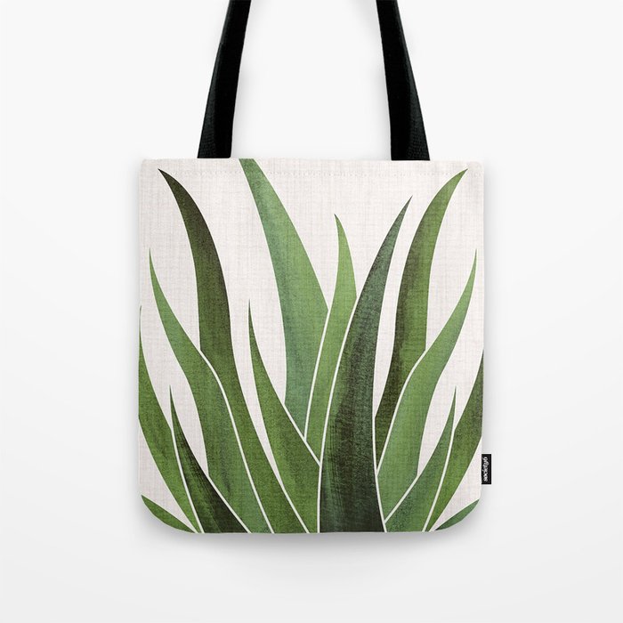 Desert Agave Succulent Illustration Tote Bag