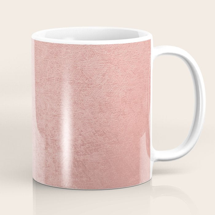 Abstract Modern Rose Pink Geometrical Pattern Coffee Mug