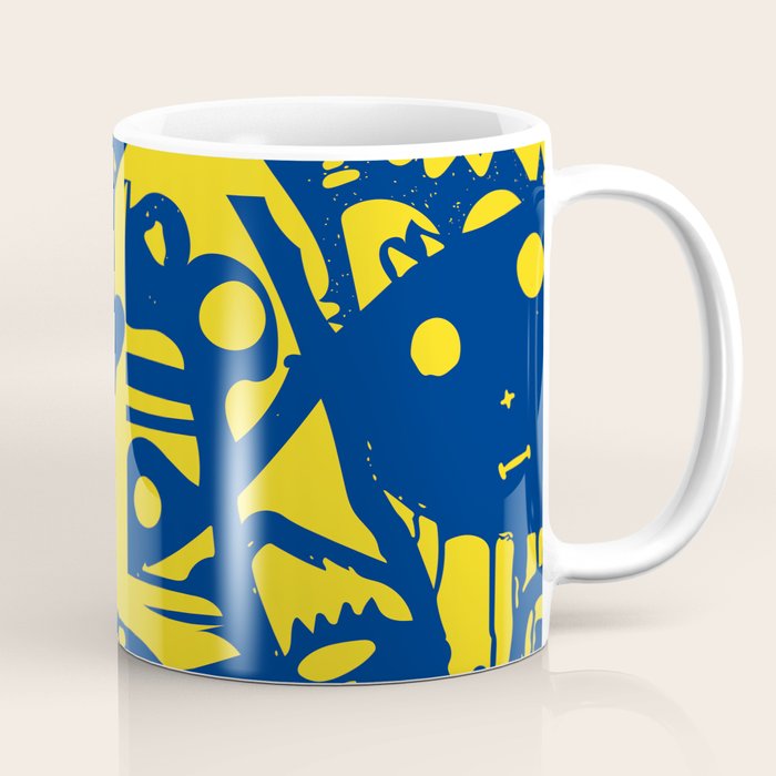 Blue Sweet Monsters In The Sun Street Art Graffiti Design Coffee Mug