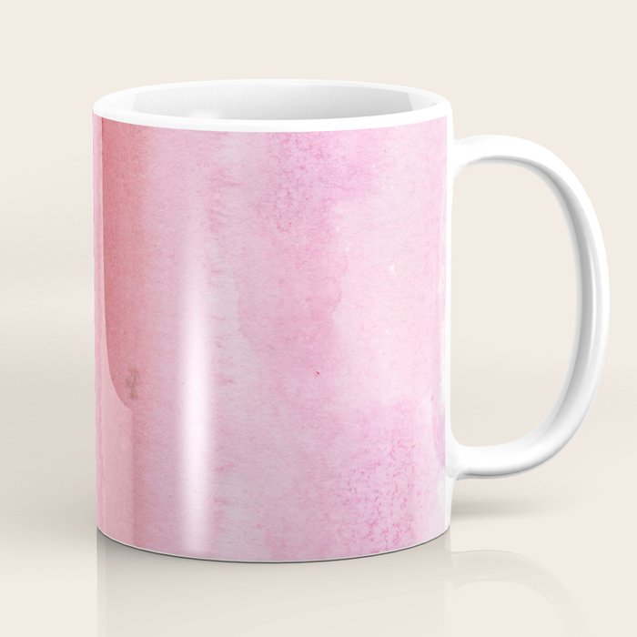 Modern Abstract Blush Pink Watercolor Paint Pattern Coffee Mug
