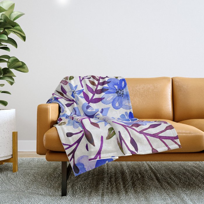 F*Ck It - Blueberry Palette Throw Blanket