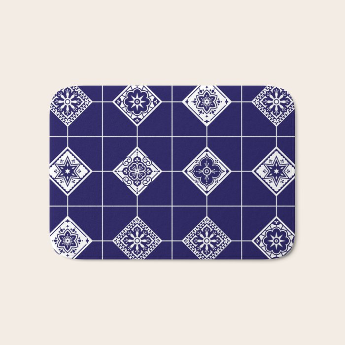 Talavera Mexican Tile - Porcelain Palette Bath Mat
