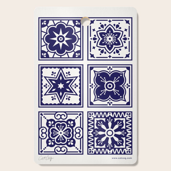 Talavera Mexican Tile - Porcelain Palette Cutting Board