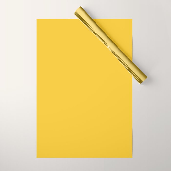 Canary Yellow - Solid Color Collection Wrapping Paper
