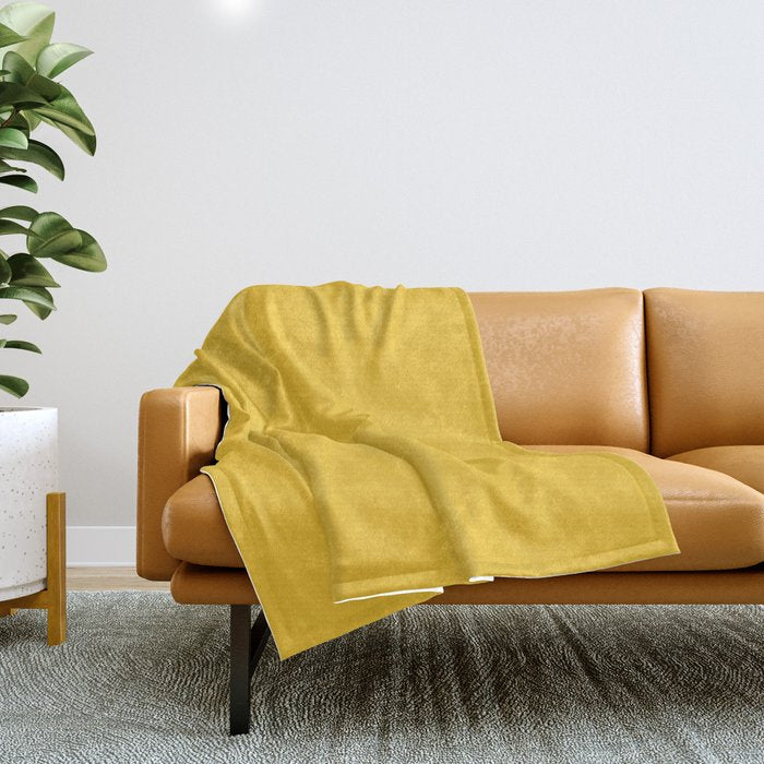 Canary Yellow - Solid Color Collection Throw Blanket