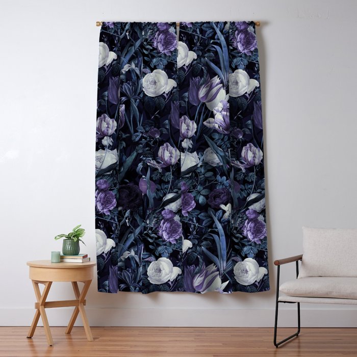 Exotic Garden - Night Xii Window Curtain