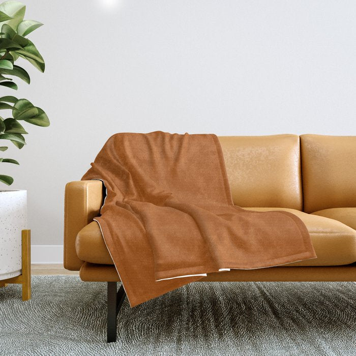 Ginger - Solid Color Collection Throw Blanket