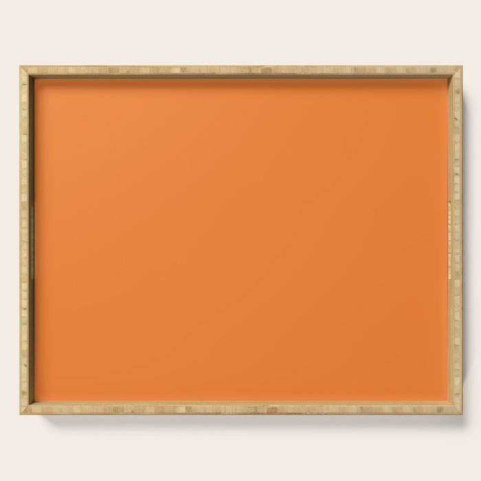 Tangerine - Solid Color Collection Serving Tray