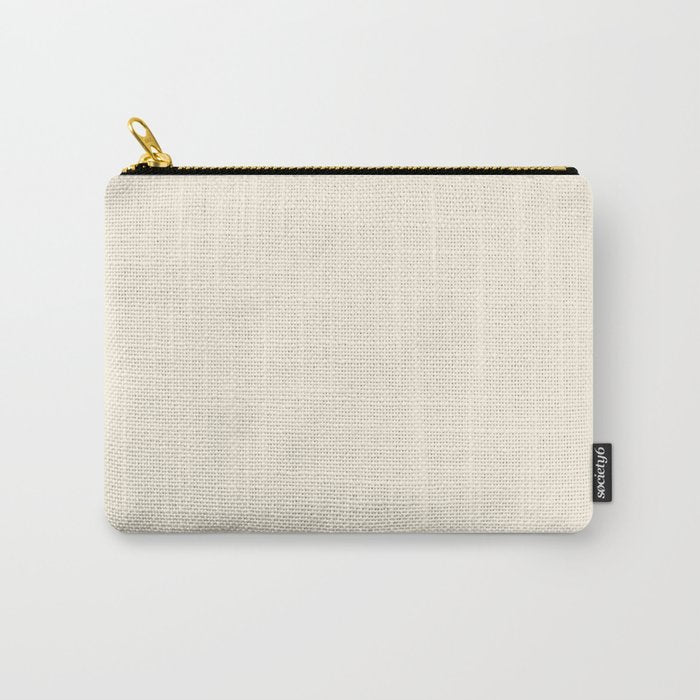 Cream - Solid Color Collection Carry All Pouch