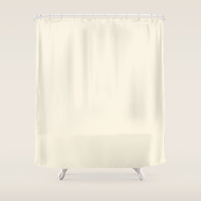 Cream - Solid Color Collection Shower Curtain