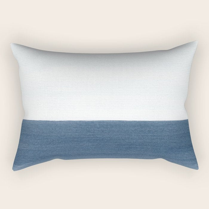 Ocean Watercolor Painting No.1 Rectangular Pillow