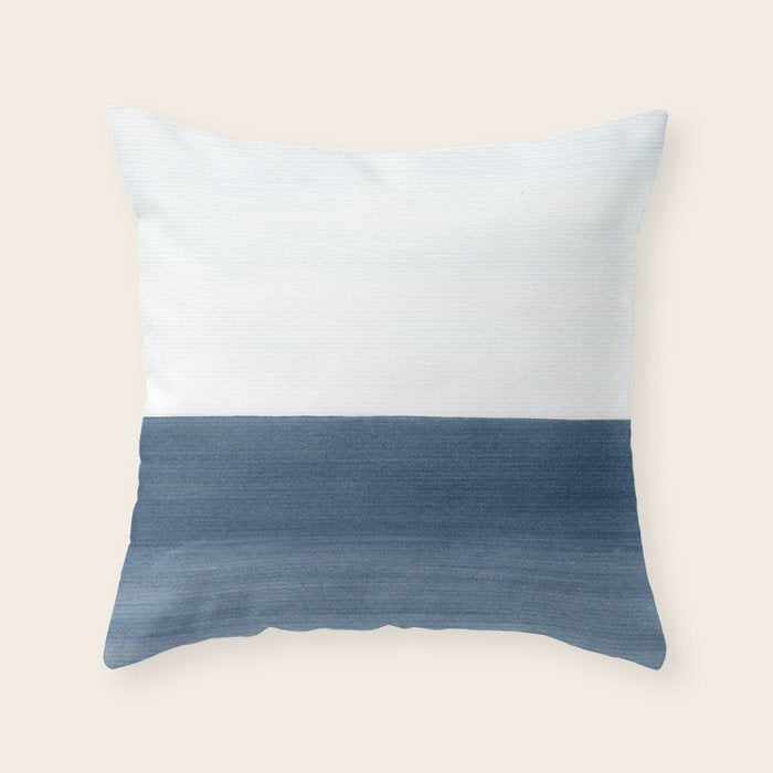 Ocean Watercolor Painting No.1 Throw Pillow