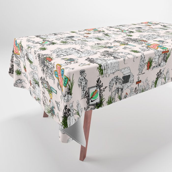 Toile De Jouy Between Eras 01 Tablecloth