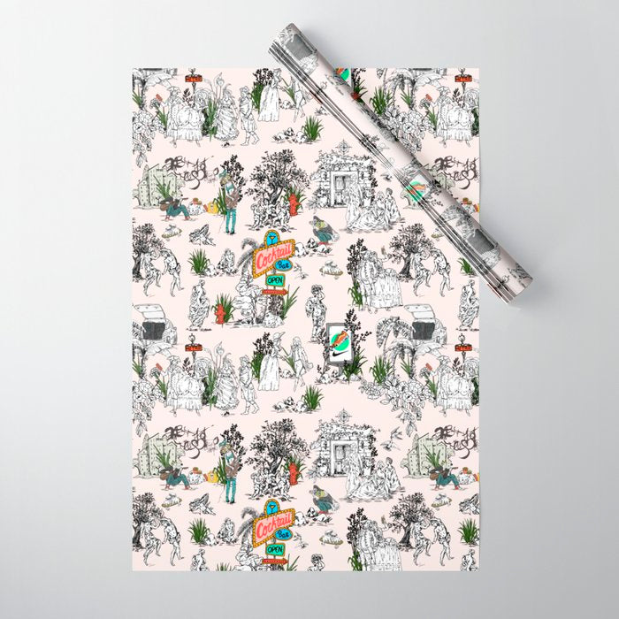 Toile De Jouy Between Eras 01 Wrapping Paper