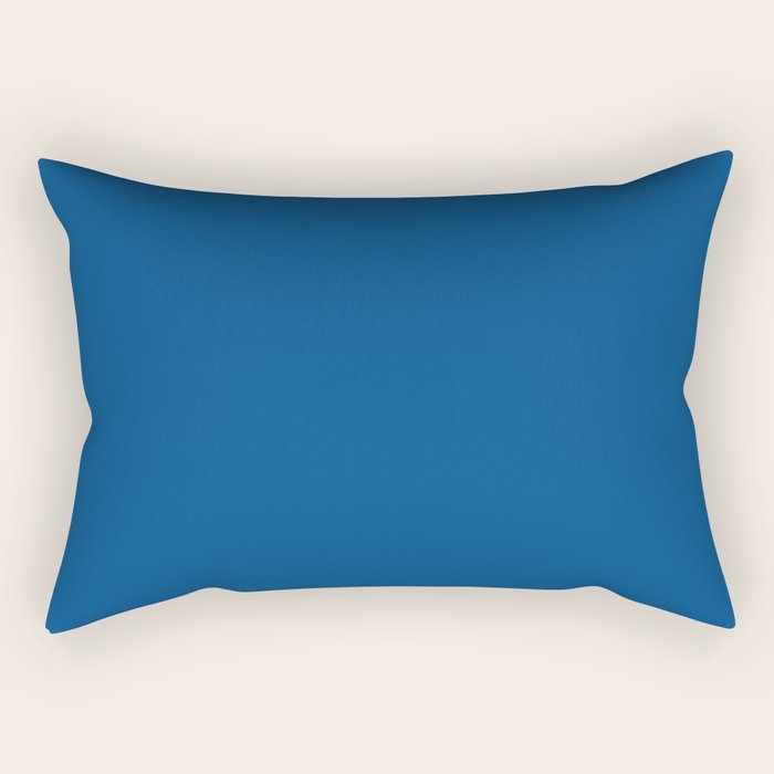 Lapis Lazuli Blue - Solid Color Collection Rectangular Pillow