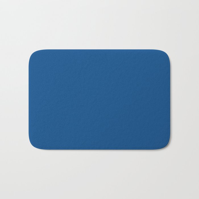 Lapis Lazuli Blue - Solid Color Collection Bath Mat